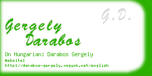 gergely darabos business card